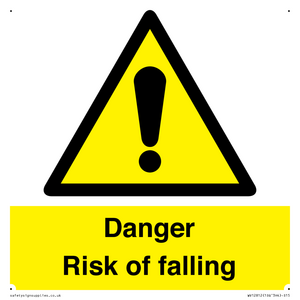 Danger Risk of falling